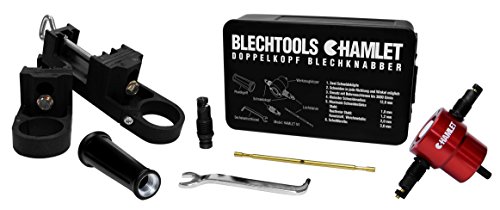 Preisvergleich Produktbild Blechtools Hamlet Blechnibbler N1 Schneidegerät Set inkl. 2 Universalhaltern