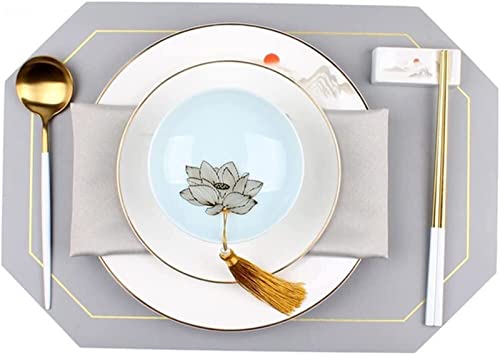 Table à manger sublimée par un set vaisselle paysage et sa serviette - 2
