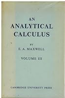 An Analytical Calculus for School and University, Volume III B006C4XDGG Book Cover