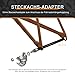 NICEDACK Thru Axle Adapter, M12 x 1.0-160-172mm for Bike Trailer Hitch, 12mm Thru Axle with 1.0 Thread Pitch, Thru-Axle Adapter with a Length Adjustable of 160-172mm