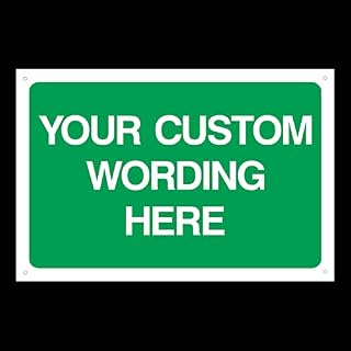Custom Made Green Background Sign (Choose Size, Material & Text)