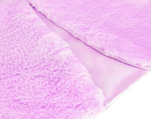 Image of Lilax Girls Cozy Faux Fur Long Sleeve Crew Neck Dress Coat