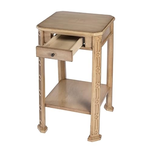 Butler Specialty Company Moyer Wood Side Table with Storage - Beige