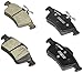 BOSCH BC1095 QuietCast Premium Ceramic Disc Brake Pad Set - Compatible with Select Ford Focus; Jaguar XF, XJ; Mazda 3, 5; Pontiac Solstice; Saturn Sky; Volvo C30, C70, S40, V50 + More; REAR