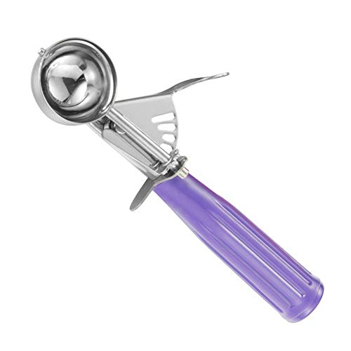 Ice Cream Scoop, Small Size Cookie Scoop Melon Baller Scoop with Trigger Release for Meatballs Melon, Ice Cream Scoop Stainless Steel Scoopers (Small Size - 1.46Tbsp)