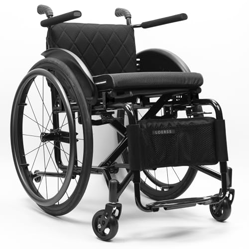 Silla De Ruedas Deportivas Para Silla De Ruedas Deportivas Plegables Para Adultos Y Livianos, Silla De Ruedas Manuales Autopropulsadas Con Tazas De Mano, Sillas De Ruedas De Transporte Con Anti-tipado