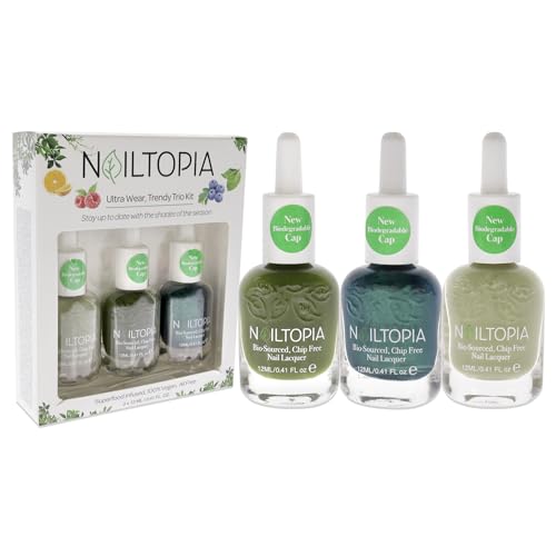 Nailtopia Be-Leaf In Yourself Kit de 3 piezas para manicura duradera en casa 3