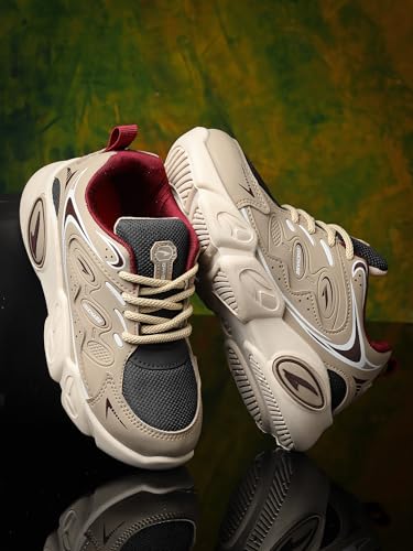 Image of ASIAN Kids VISION-02 Stylish Casual Chunky Sneakers with Laces for Boys, Trendy and Comfortable Shoe Perfect, Walking, and Outdoor Play, Lightweight and Durable Design Suitable for Kids