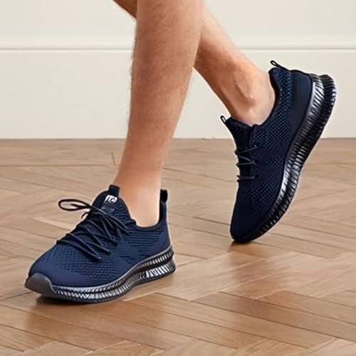 Image of Men's Shoes Running Walking Sneakers Casual Tennis Slip on Shoes Lightweight Breathable Fashion Comfortable Workout Athletic for Gym Sport Shoe