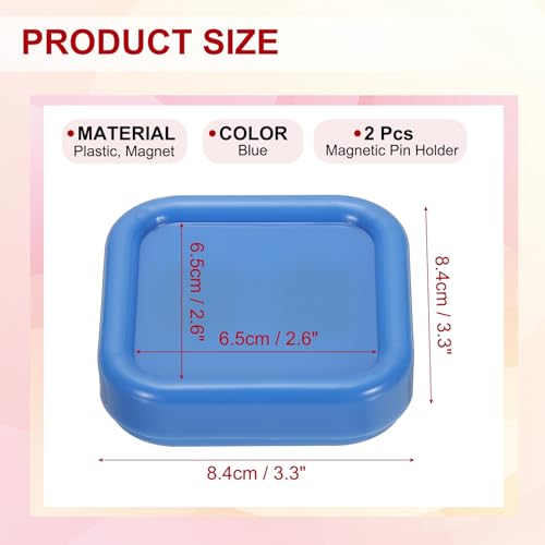 Support magnétique pour épingles à cheveux PATIKIL bleu coiffure - 3