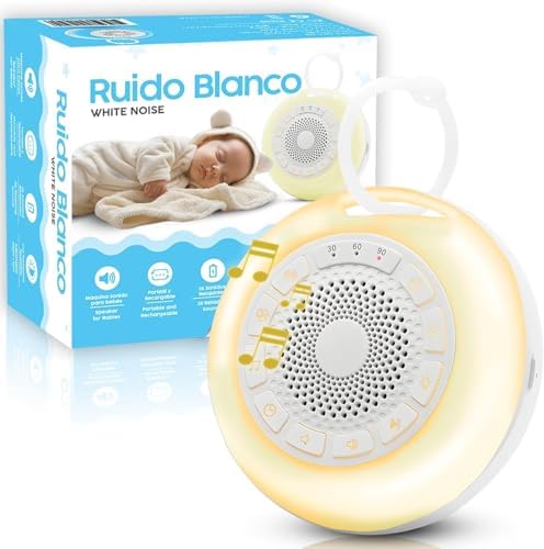 Máquina de Ruido Blanco para dormir Bebé - Aparato de 26 Sonidos ...
