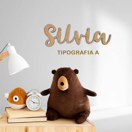 Miniatura 5 de Evyre Nombre Madera Personalizado Para Decoración Habitación Infantil, Bautizo O Baby Shower Letras Decorativas Para Eventos, 25 35 45 Cm Letras De Madera Para Pared O Puerta, 4 Tipografías
