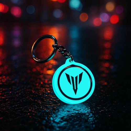 Image of Mi Glow Store Glow in Dark Keychain for Bike Men | Gift for Man | Bike Accessories | Charges in Light Glows in Dark | Key chain for Bike