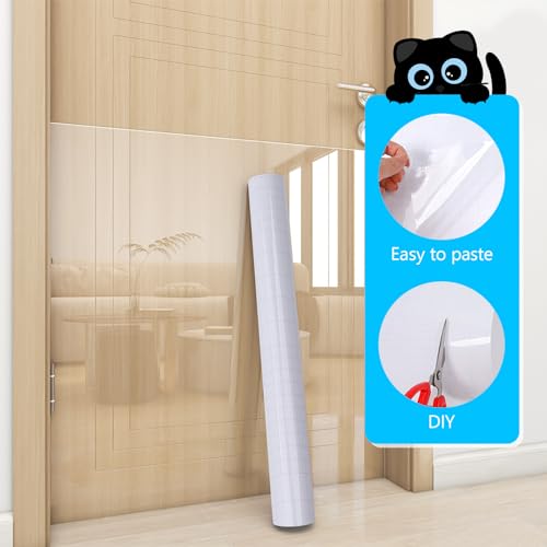 Vanzard Anti Cat Scratch Furniture Protector, New Couch Protector from Cats Claws, Cat Protection for Furniture, Walls, Doors with Pocket Knife, Scraper, Tape(7.87