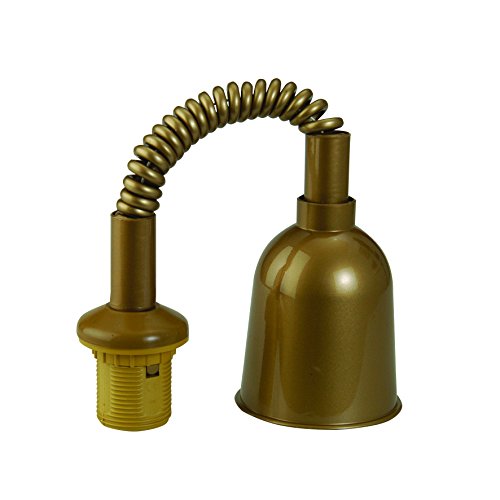 Preisvergleich Produktbild Lampen-Zug-Pendel mit Fassung E27, gold (ausziehbar von 20-120cm)