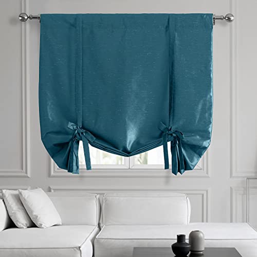 HPD Half Price Drapes Faux Dupioni Silk Room Darkening Tie