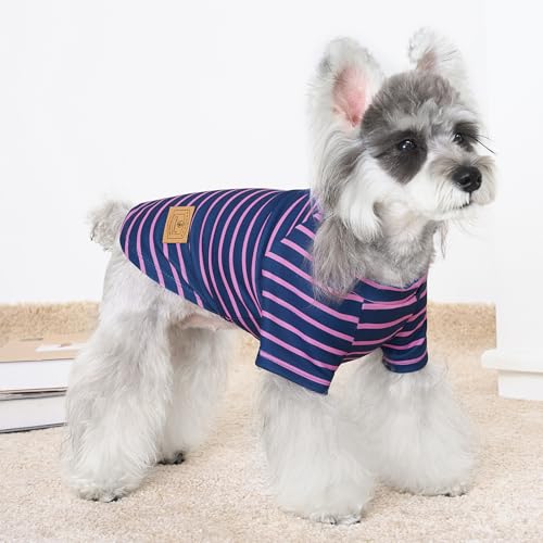 Image of 4 Pack Dog Sweaters Comfy Dog Clothes with Sleeves Puppy Shirts Pullover Pet Sweatshirt for Small Medium Large Dogs Boy Girl Doggy Outfits Cat Apparel, Purple, M