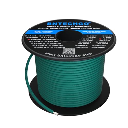 Fil de silicone 12 AWG pour câblage de batterie et modélisme RC