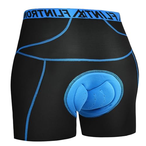 flintronic Cuissard de Cyclisme Homme, Men's 4D rembourré pour Vélo sous-vêtements Shorts, sous-vêtement de Cyclisme VTT, Super Léger et Séchage Rapide