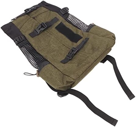 Zerodis Pet Carrier Backpack, Multipurpose Nylon Breathable Mesh Pet Carrier Backpack Portable Cat Travel Carrier for Small Cats Dogs Outdoor Cycling Travel (Grass Green)