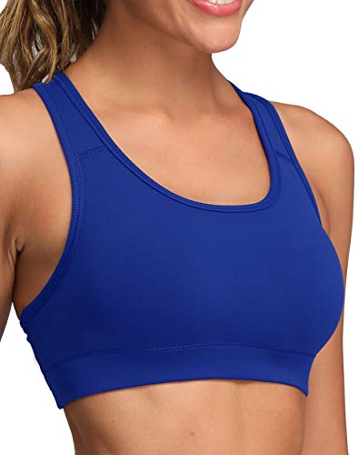 Image of Oalka Women's Racerback Sports Support Workout Running Bras | Oalka Women's Racerback Sports Support Workout Running Bras