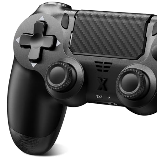 Suoxiom Mando inalámbrico para P4, mando compatible con P4/Pro/Slim, mando Bluetooth, batería de 1000 mAh, conector de audio de 3,5 mm y función turbo