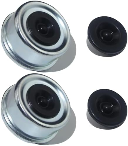 2 Bouchons De Moyeu Knott 72mm – Enjoliveurs Roue Pour Remorque/caravane – Zingué