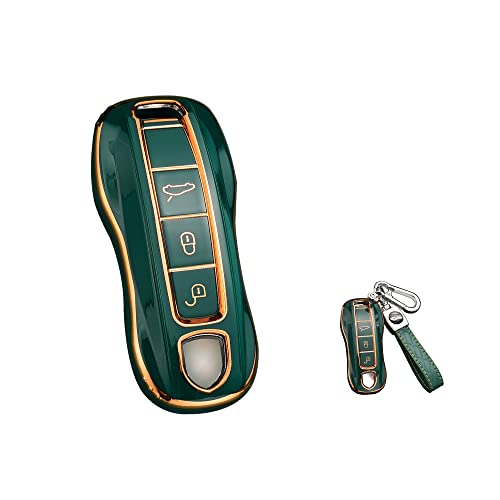 Coque de clé en TPU pour Porsche Cayenne 911 Taycan protection 3 boutons