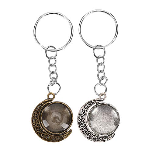 Base Colgante, Base Colgante de Joyería de Vidrio Y Metal de Doble Cara para Manualidades para Joyería Personalizada para Colgantes en Relieve para Resina Cover