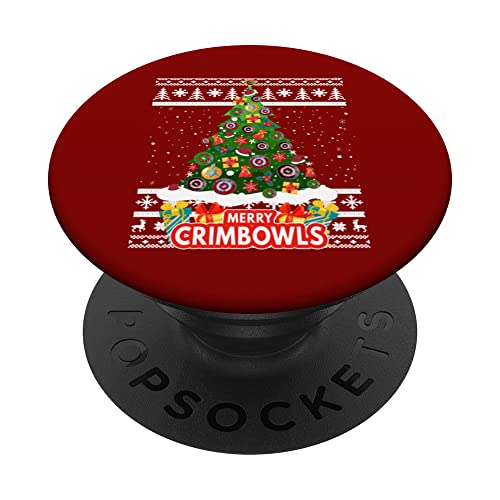Idea de cuencos de césped de Navidad y árbol de Navidad Bolos de césped de Navidad PopSockets PopGrip Intercambiable