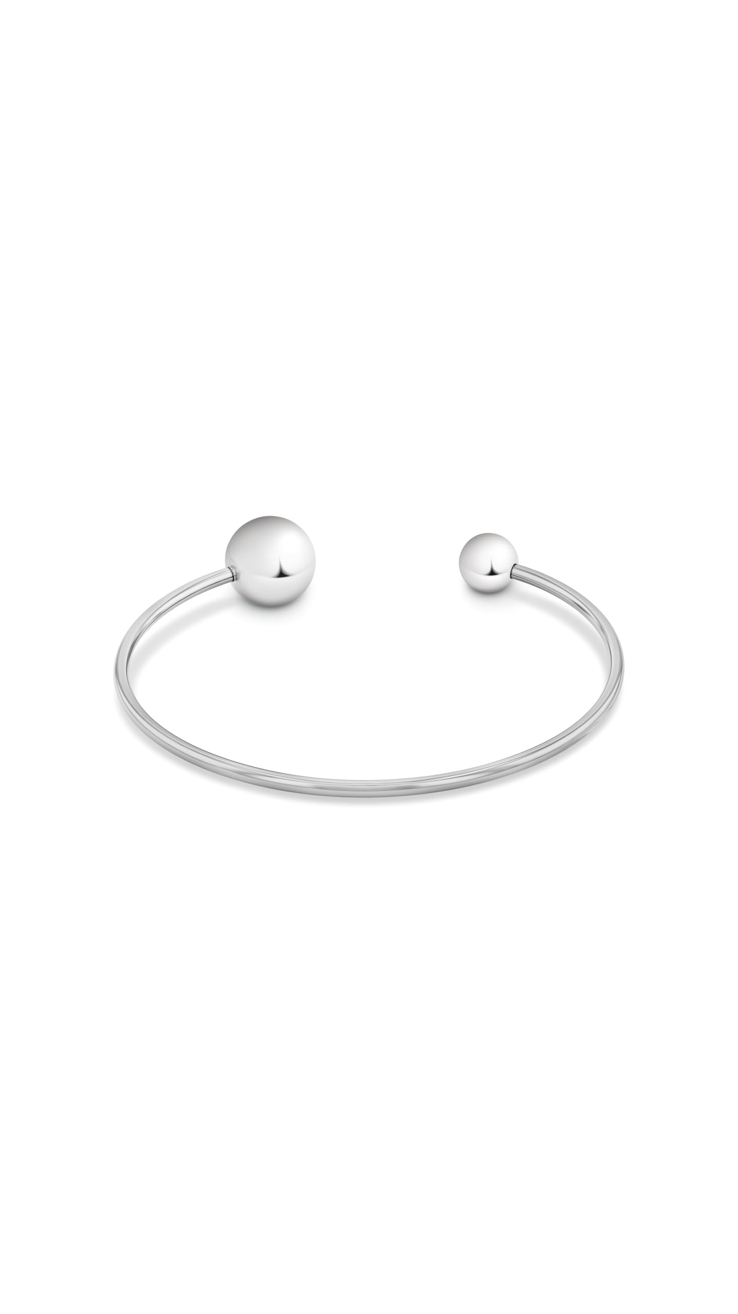 Calvin Klein Offenes Bangles Armband für Damen Kollektion SCULPTURAL BUBBLES aus Edelstahl - 35000786