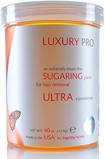 Sugaring Paste Luxury PRO Organic Hair Removal - MEDIUM Paste for All body parts 40 oz / 2.5 lbs - Sugar Wax Hair Remover - PROFESSIONAL SKILLS REQUIRED