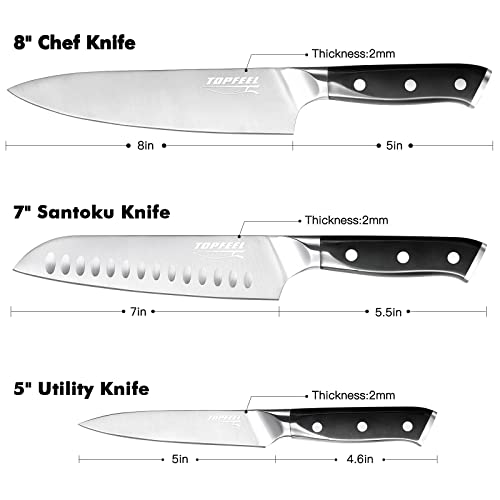 Topfeel Professional Chef Knife Set Sharp Knife thumb #4