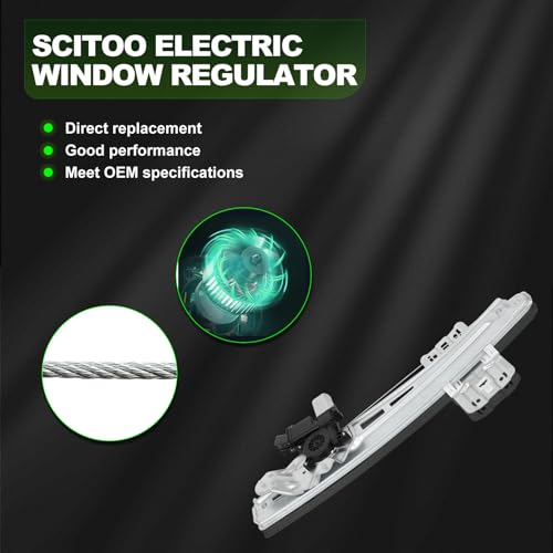 Image of SCITOO Power Window Regulator w /Motor for Ford Explorer 2011-2017