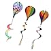 Produktbild MagiDeal 3 Stück Verschiedene Windspiel Ballon Windrad Heißluftballon Twist Rainbow mit lockigen Schwanz - Mehrfarbig