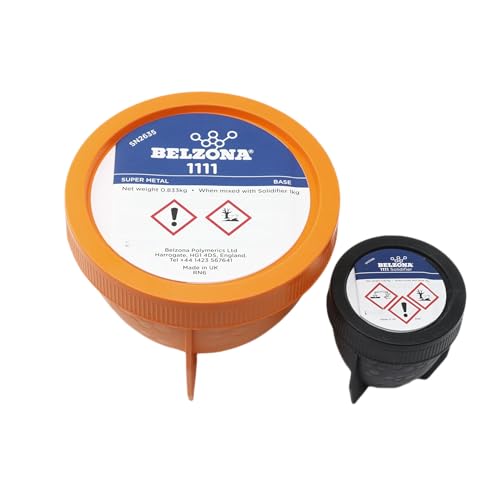 Belzona 1111 Super Métal résine époxy de réparation bicomposant base et durcisseur kit 1KG