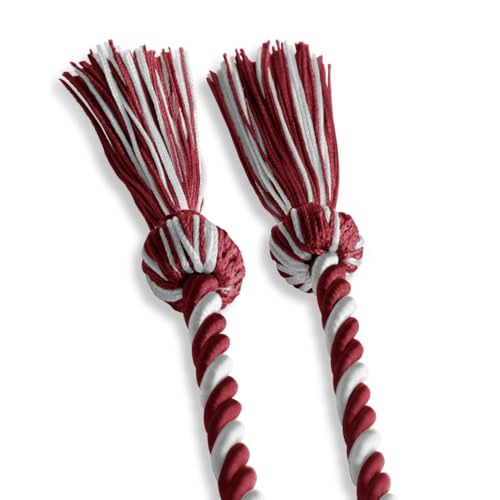 Image of Endea Graduation Single Honor Cord Two-Color (Cardinal /White)