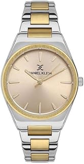 Daniel Klein DK.1.13492-4 Analogue Wrist Watch for Women, 33 mm Case Diameter, Gold/Silver