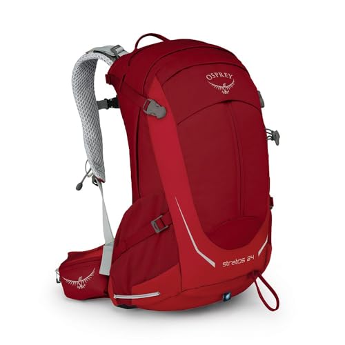 Osprey Packs Stratos 24 Hiking Backpack, Beet Red, o/s, One Size