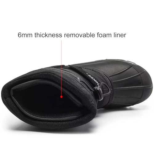 Kid's Outdoor Snow Boots Insulated Boys & Girls Waterproof Winter Snow Boots4