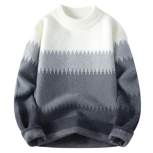 Men's Autumn and Winter Sweater,Thickened Knitted Wool Sweater