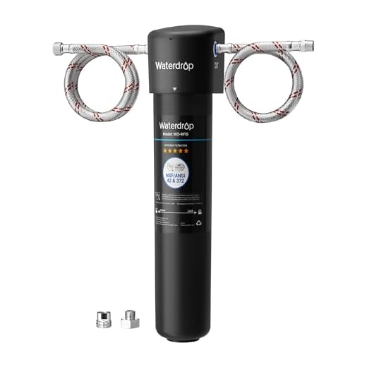 Waterdrop 15UA Under Sink Water Filter System, Reduces Lead, Chlorine, Bad Taste & Odor, Under Counter Water Filter Direct Connect to Kitchen Faucet, NSF/ANSI 42 Certified, 16000 Gallons, USA Tech