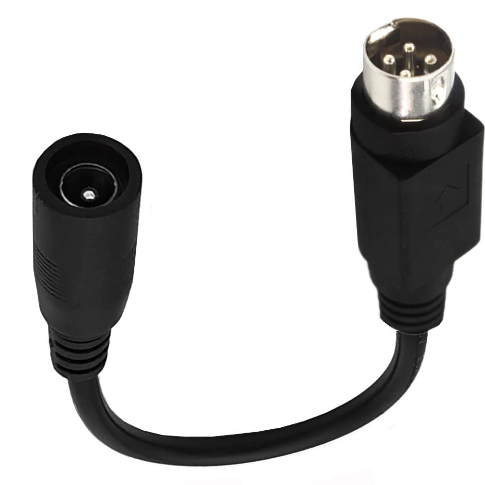 Amazon.co.jp: Dafensoy 4 ピン DIN オス→ 5.5 x 2.1mm メス DC 電源