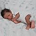 Zero Pam Life Like Reborn Baby Dolls Black 18 Inch,Realistic African American Reborn Dolls that Look Real Newborn Boy, Real Life Baby Doll Silicone Full Body Black Reborns for Girls