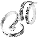 HEALSOPTHY Anillos de Bucle para Tejer de Cobre 2 Piezas Diseño Portátil para Mejorar la Eficiencia en Labores de Tejido y Costura