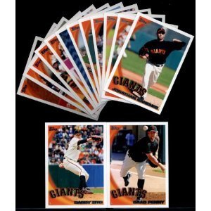 2010 Topps San Francisco Giants Complete Team Set (Series 1, Series 2, & Update Series) - Total of 31 Cards Includes Buster Posey Rookie Card, (2) Tim Lincecum, Brian Wilson, Madison Bumgarner Rookie, Team Card, Series MVP Edgar Renteria, and more 