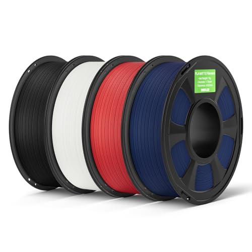 DEEPLEE Matte PLA Filament 1.75mm Black/White/Ruby Red/Navy Blue 4kg