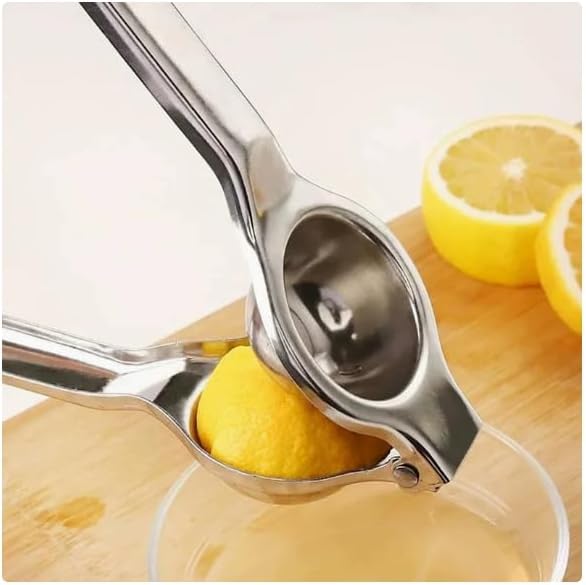 Premium Stainless Steel Lemon Squeezer, Heavy Duty Handheld Manual Citrus Juicer, Portable Lime Orange Press, Easy to Clean Bar Tool for Home Kitchen image 5