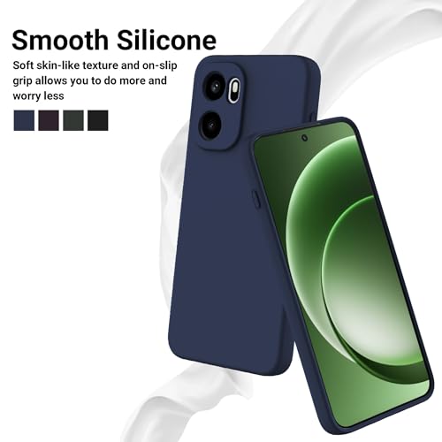 Image of FIRST MART Matte Silicone Back Cover for OnePlus 15R - Blue