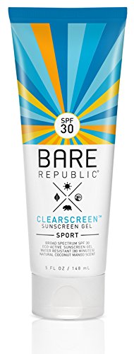 Bare Republic Clear Sunscreen Gel - SPF30 - 5oz
